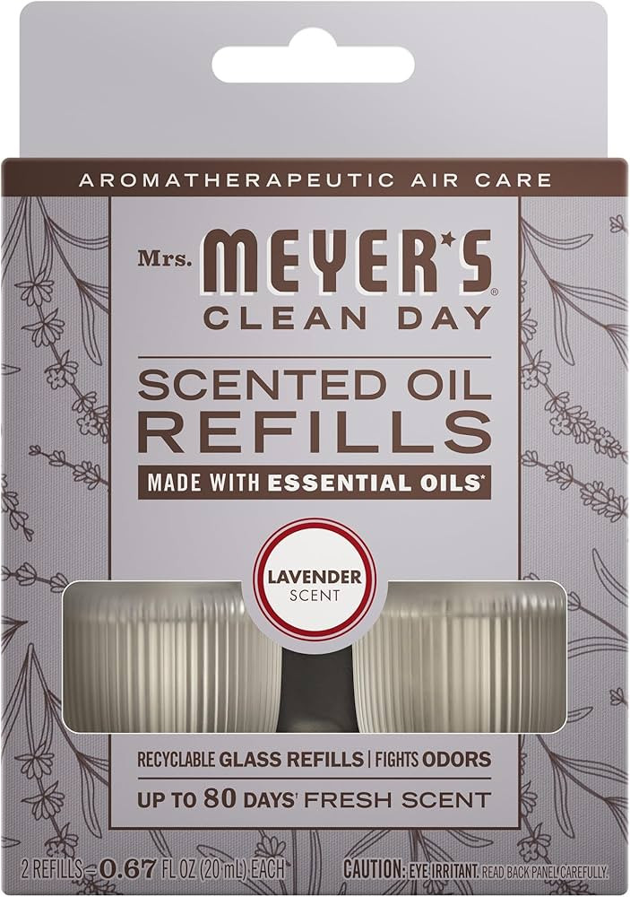 MRS. MEYER'S Clean Day Scented Oil Refills, Lavender, Contains 2 .67 fl oz Refills | Amazon (US)