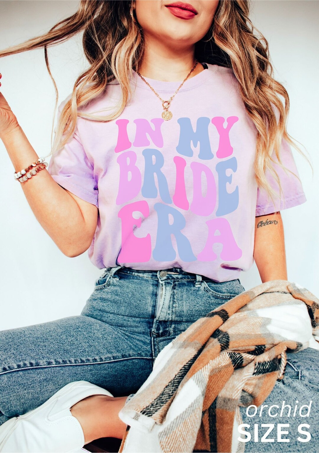 Gift for Bride, in My Bride Era, Funny Bride Shirt, Engagement Gift, Retro Groovy Bride Shirt, Fu... | Etsy (US)