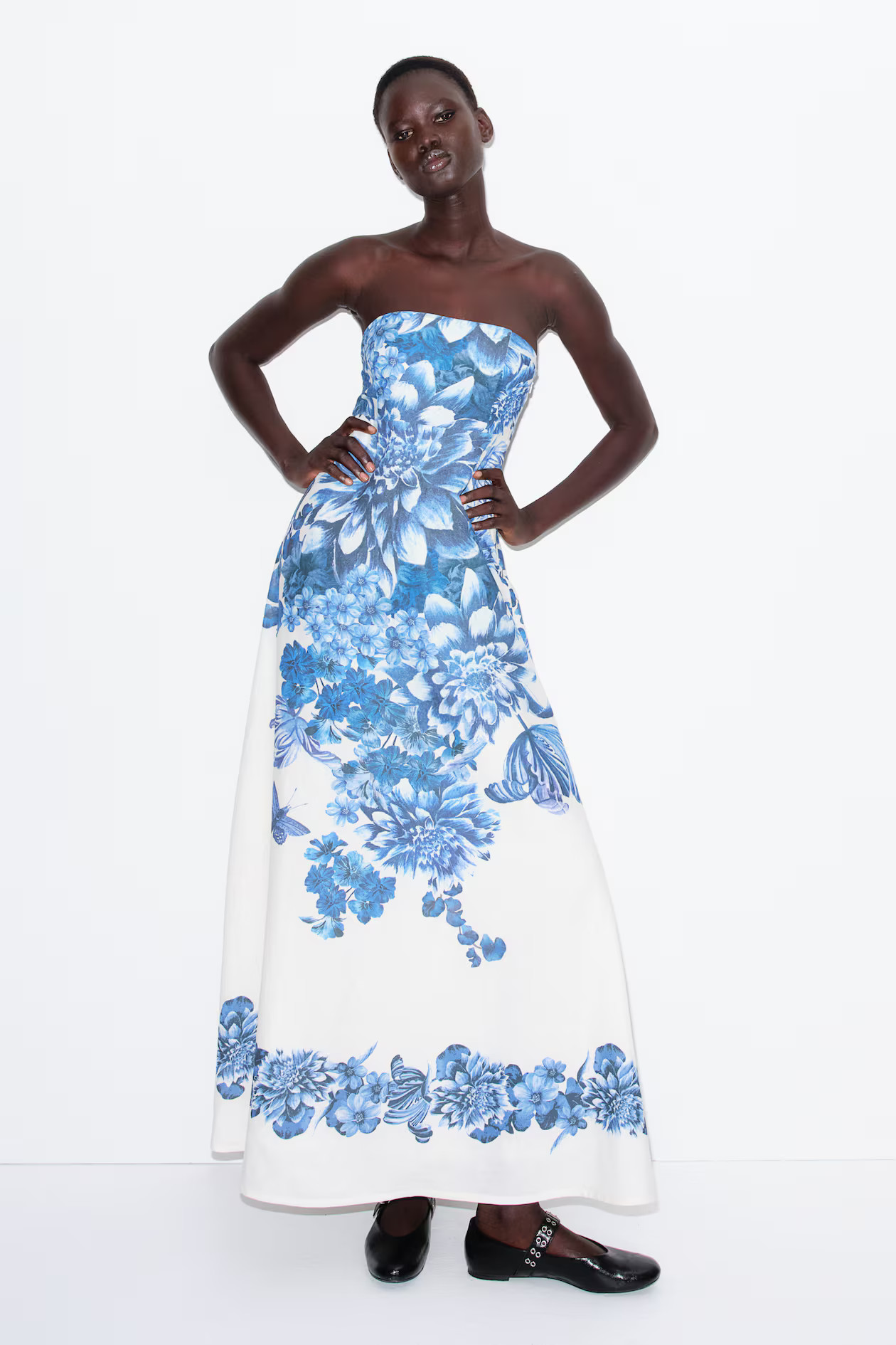 Linen-blend bandeau dress | H&M (US + CA)