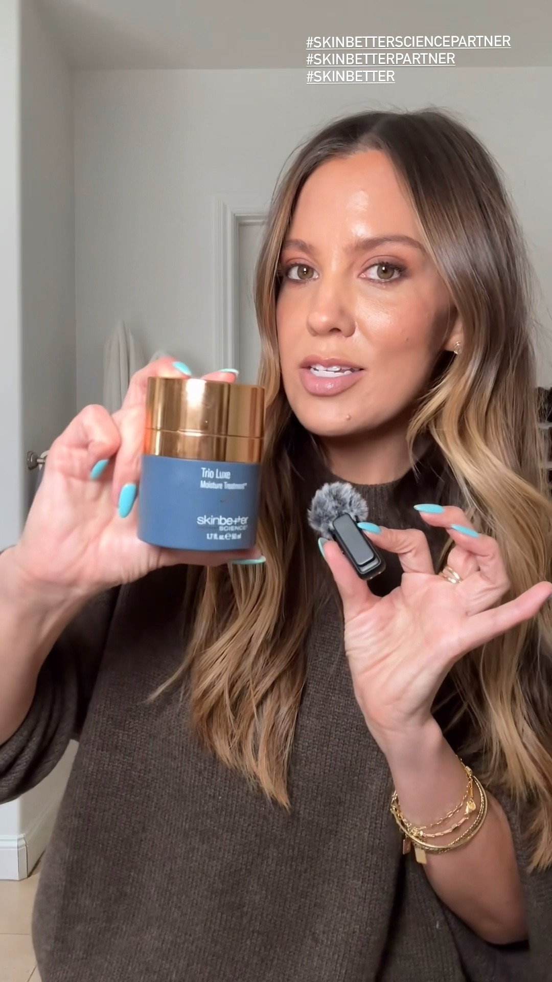 #skinbettersciencepartner We are always getting asked about our nighttime skincare routine, so I’m going to rapid-fire exactly what I use and the products I swear by. These are the steps and products that have made the biggest difference in my skin! The AlphaRet Overnight Cream, AlphaRet Clearing Serum, Ampra Volumizing Macro HA Serum, Trio Luxe Moisture Treatment, and Even Tone Correcting Serum from Skinbetter Science are game changers. #skinbetter #skinbetterpartner @skinbetter