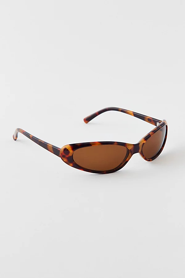 '90s Curved Slim Oval Sunglasses | Urban Outfitters (US and RoW)