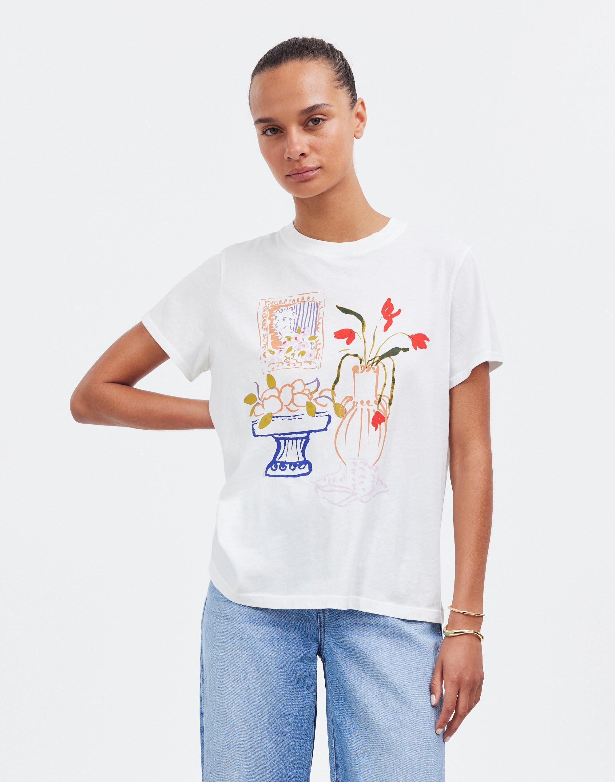 Madewell x Lisa Says Gah! Graphic Softfade Cotton Crewneck Relaxed Tee | Madewell