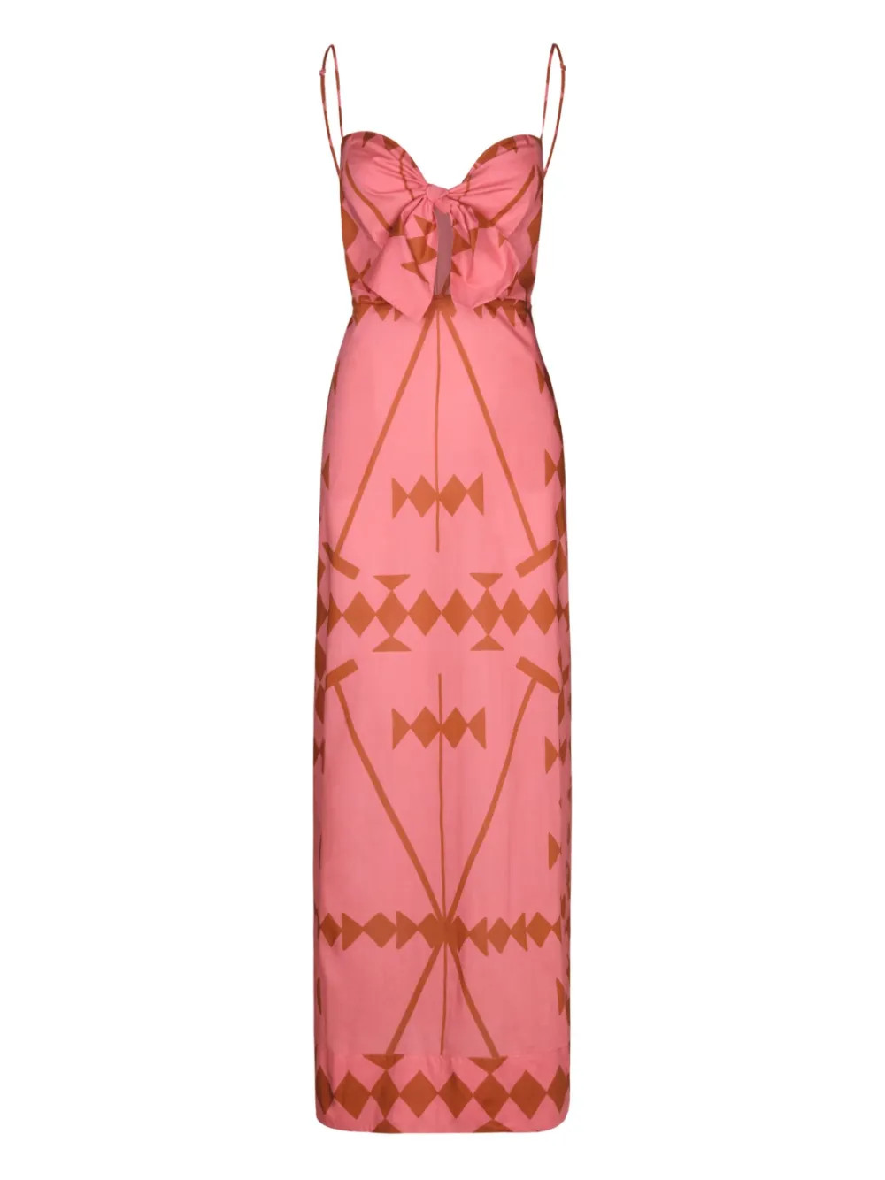 Johanna Ortiz Llovizna Geometric Maxi Dress | Pink | FARFETCH | Farfetch Global