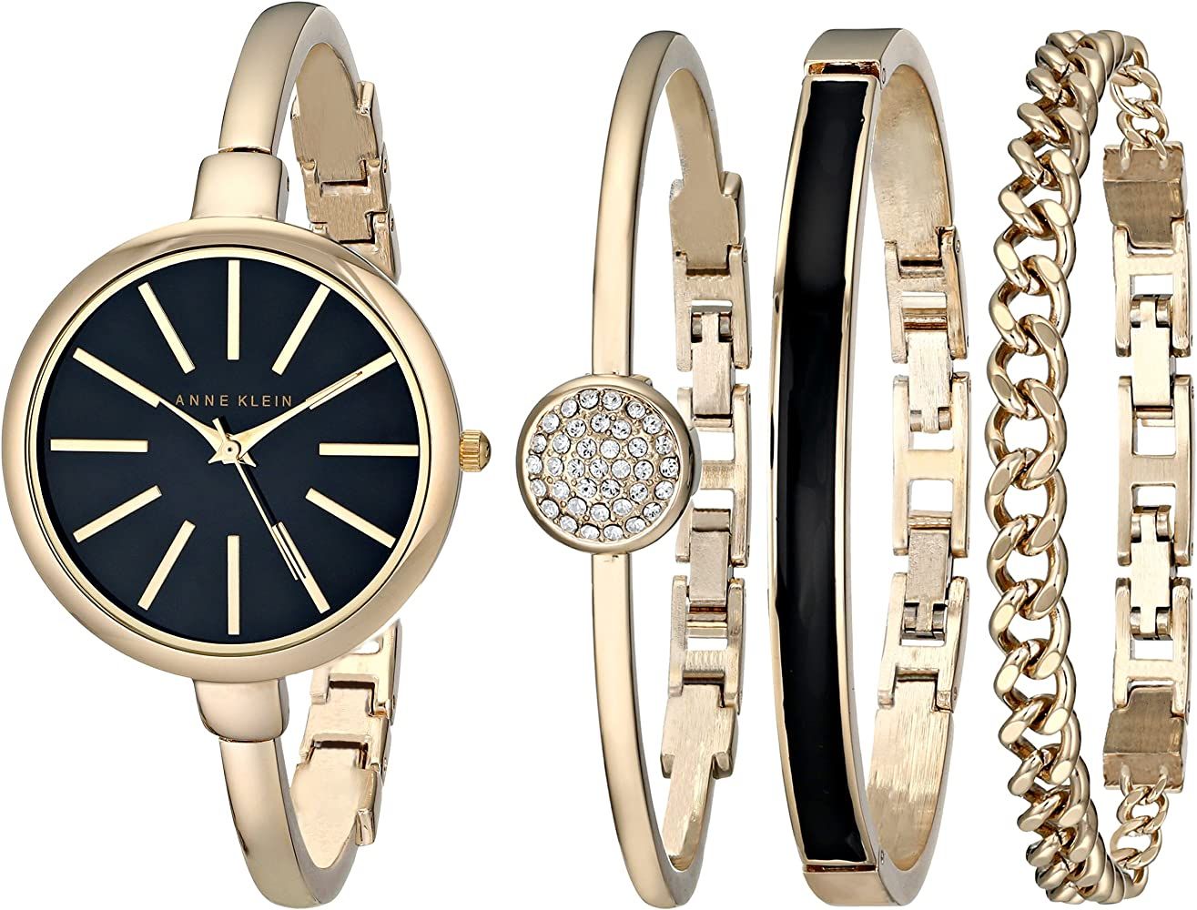 Anne Klein Women's Bangle Watch and Bracelet Set, AK/1470 | Amazon (US)