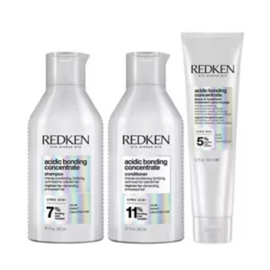 REDKEN Acidic Bonding Concentrate Shampoo, Conditioner and Leave In Conditioner Bundle | Boots.com