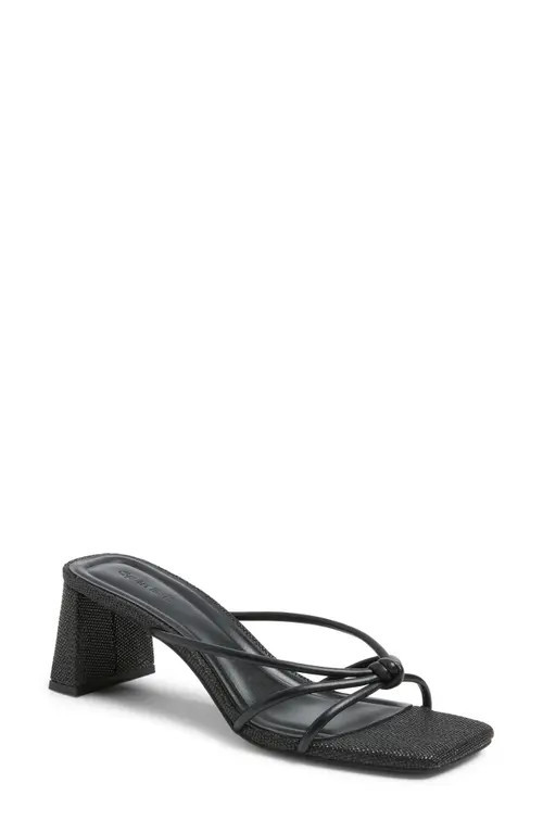 Open Edit Jamie Block Heel Sandal in Black at Nordstrom, Size 9.5 | Nordstrom
