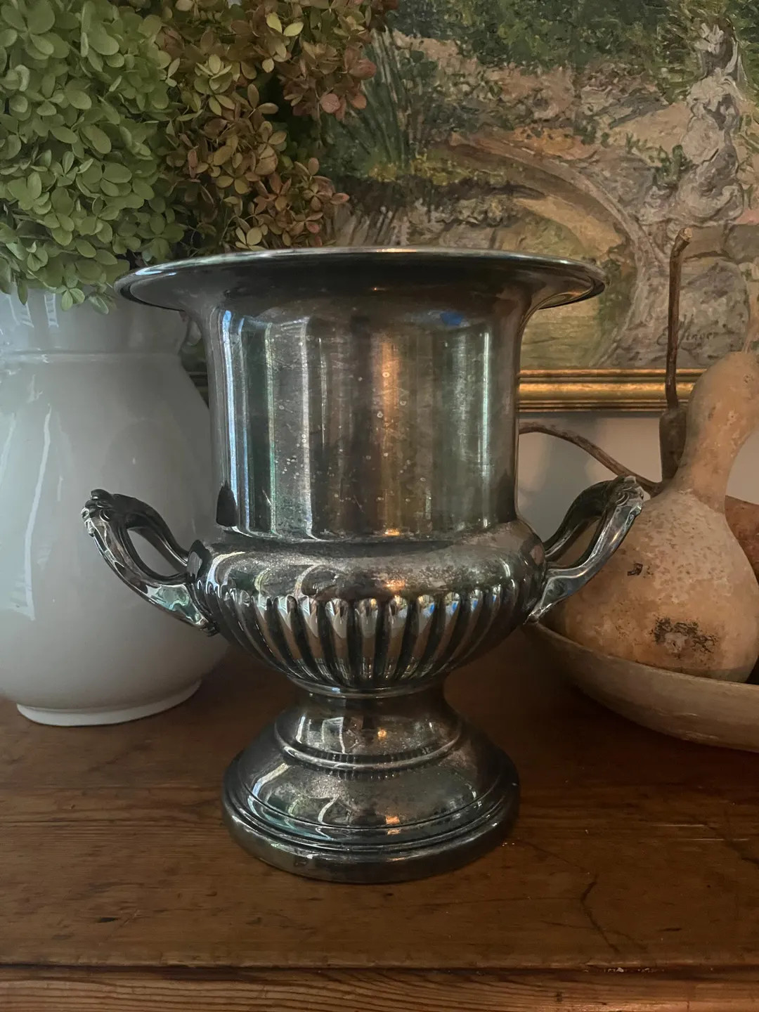 Vintage Silver Plated Champagne Bucket - Etsy | Etsy (US)