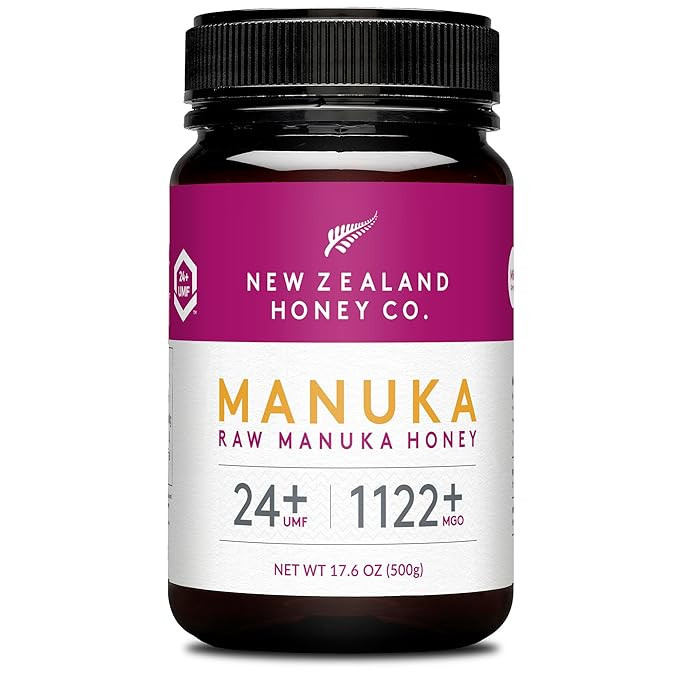 New Zealand Honey Co. Raw Manuka Honey UMF 24+ / MGO 1122+ | UMF Certified | 17.6oz | Pure Raw Ho... | Amazon (US)
