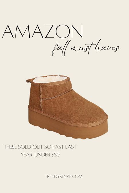 Amazon fall must haves for this season - these sold out so fast last year! Under $50 #amazonfind #amazonfall 

#LTKshoecrush