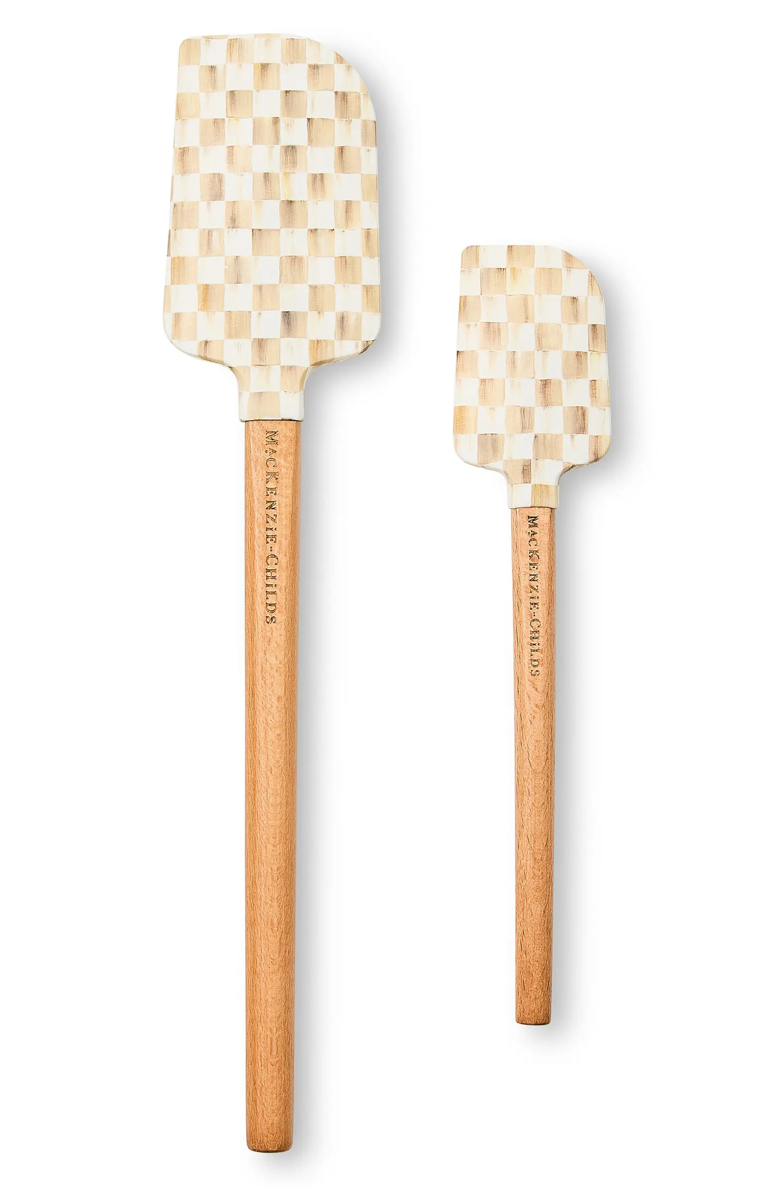 MACKENZIE CHILDS Mocha Check Set of 2 Spatulas | Nordstrom | Nordstrom