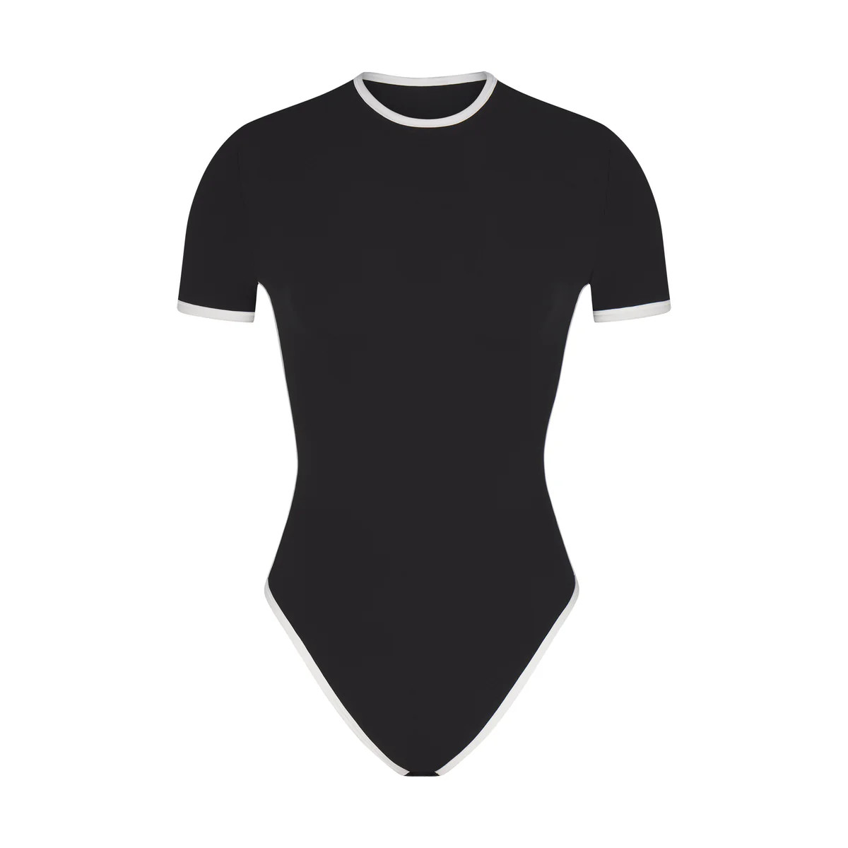 CONTRAST TRIM T-SHIRT BODYSUIT | SKIMS (US)