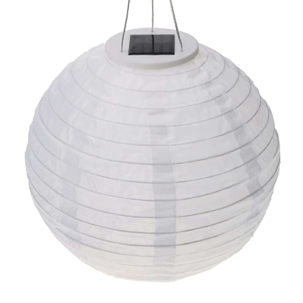 Chinese Style Globe Light, 12 inch Round Hanging Solar Chinese Lanterns Outdoor Decorative, LED L... | Amazon (US)