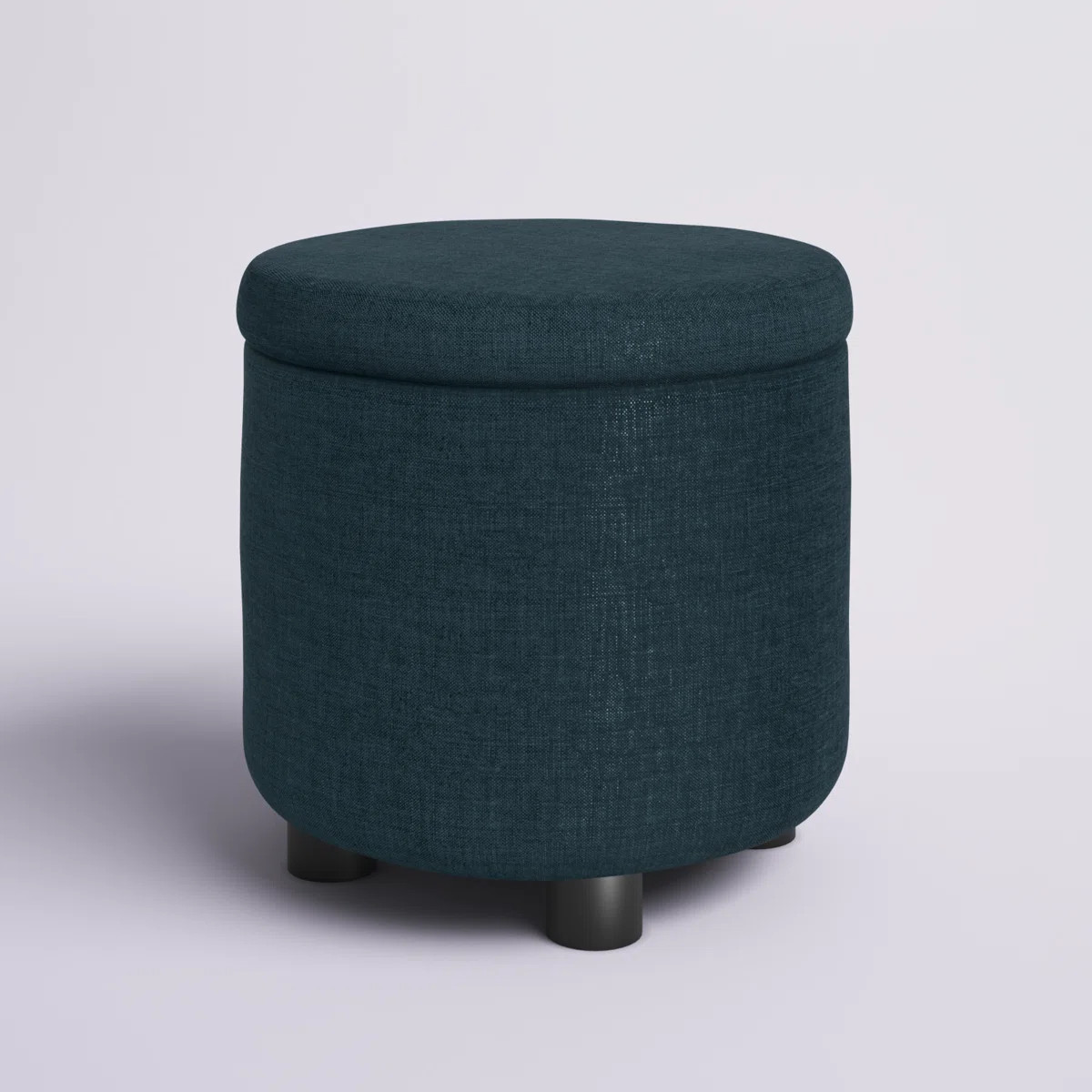 Ahl Arsy 15.75'' Wide Fabric Round Storage Ottoman with Reversible Tray Lid | Wayfair North America
