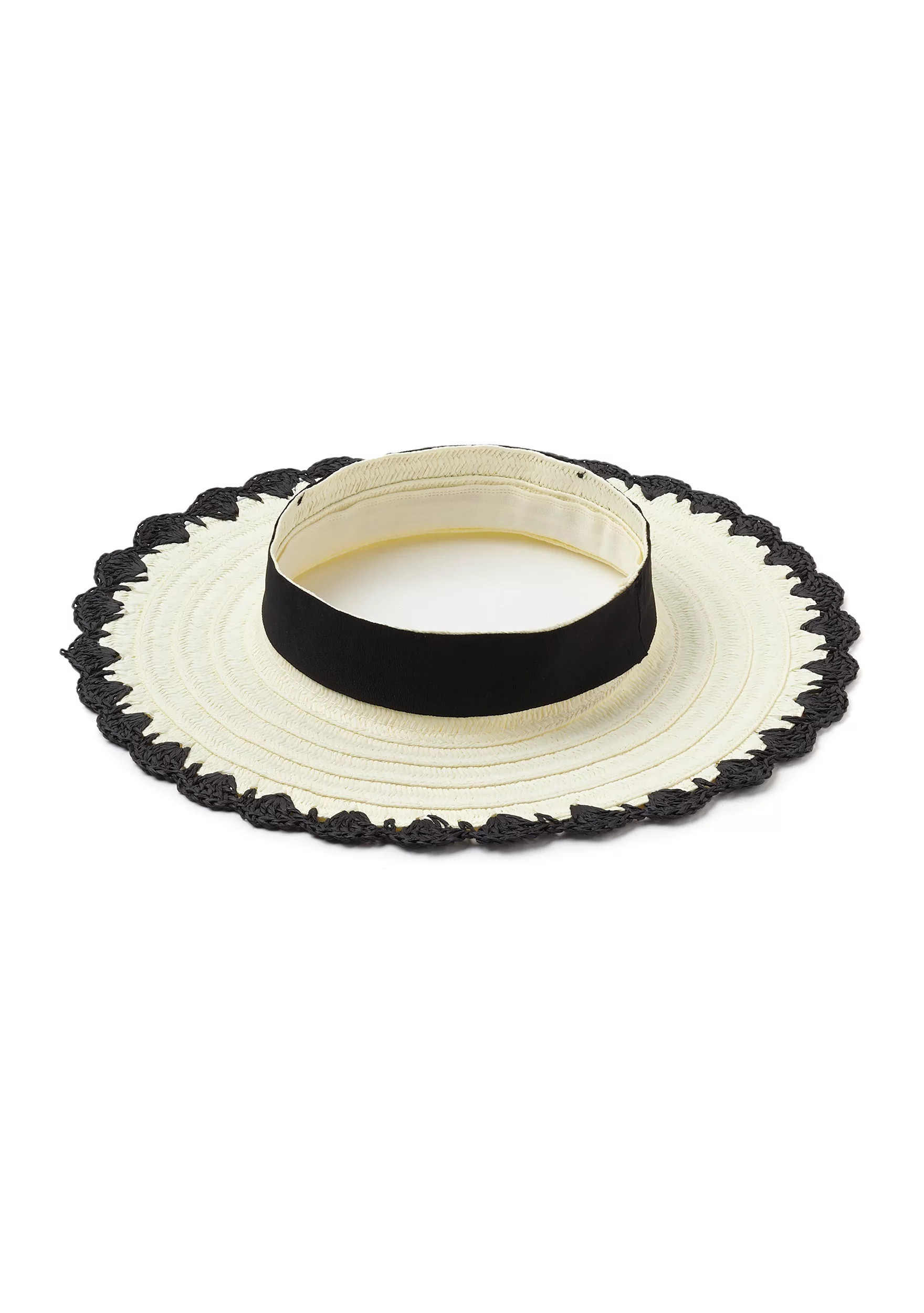 Crochet Edge Straw Hat | Belk