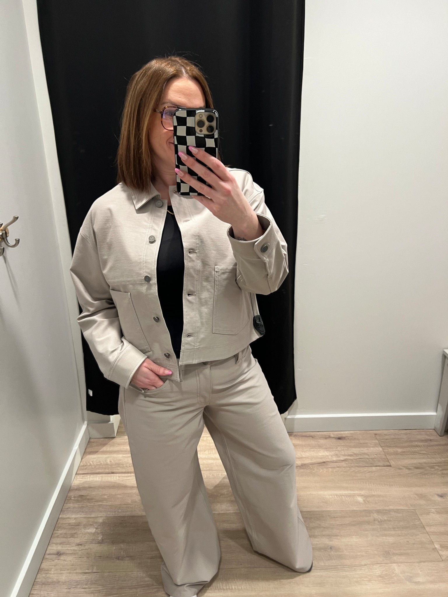 New lululemon easy five jeans in downtown tan. I’m wearing a medium top and size 31 jean. 

#LTKMidsize #LTKootd #LTKSpringSale