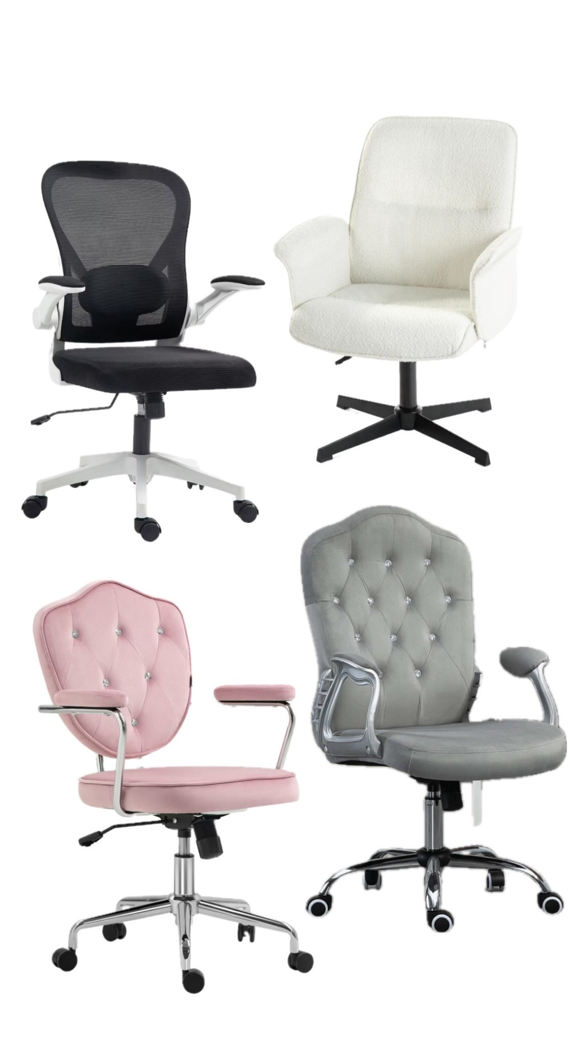 Finding the perfect office chair makes such a difference when you’re working from home! Whether you love sleek mesh support, cozy boucle, or glam tufted velvet—there’s a style for every setup. These are some of my favorite office chair picks for comfort and style.
Affordable on budget options are tagged 


#LTKHome