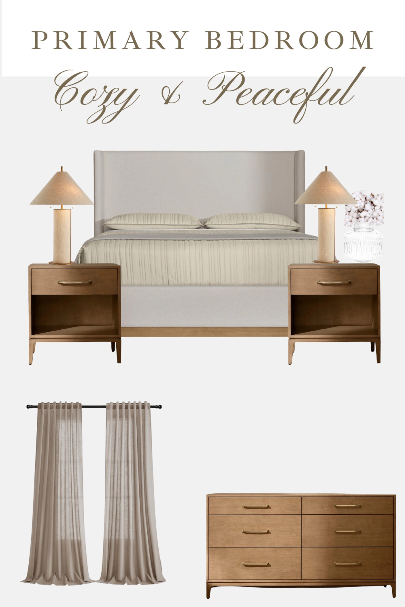 Cozy and peaceful bedroom! This boll and branch bedding is made so well! 

#LTKHome