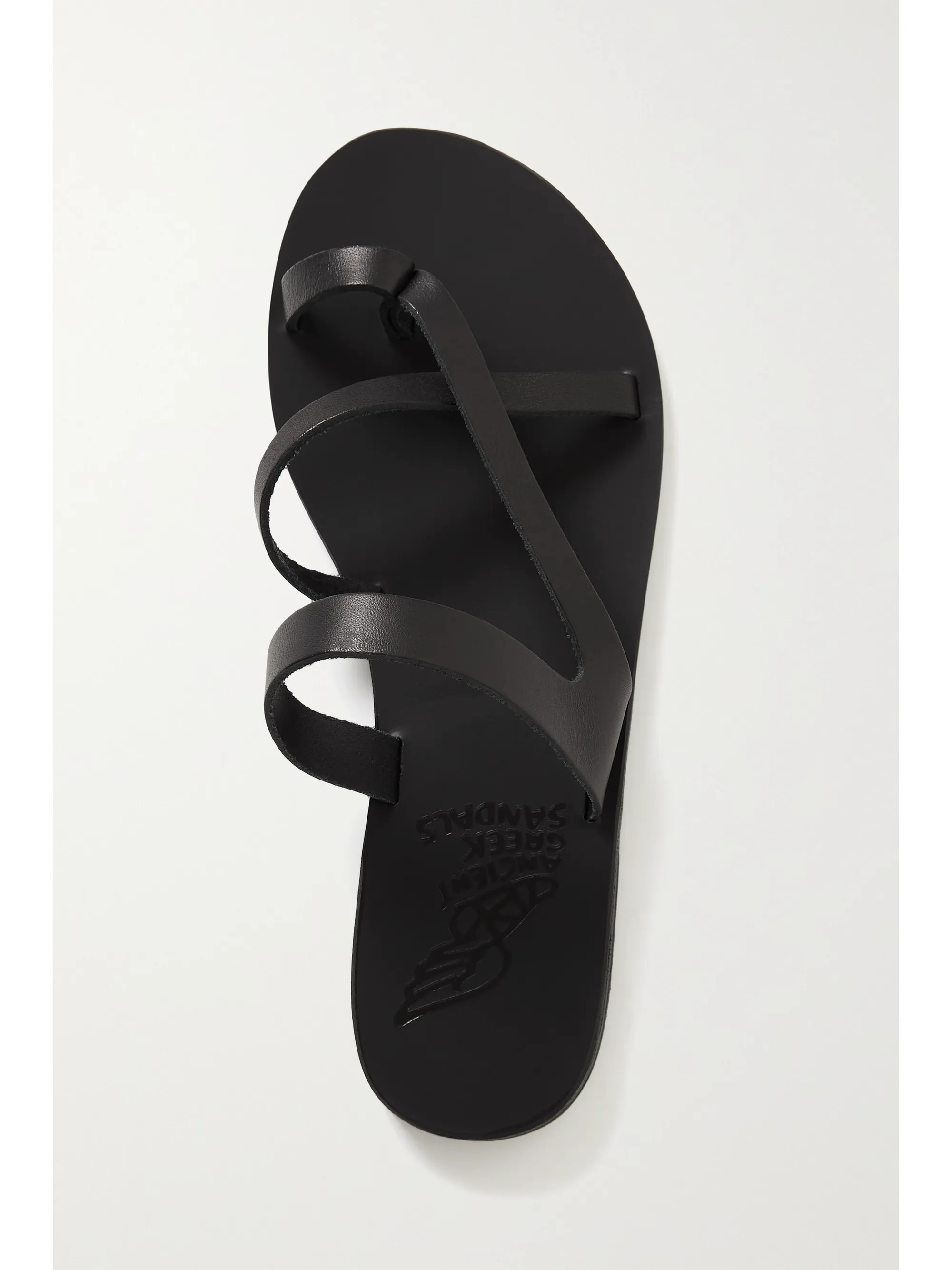 Black Theoni leather sandals | Ancient Greek Sandals | NET-A-PORTER | NET-A-PORTER (UK & EU)