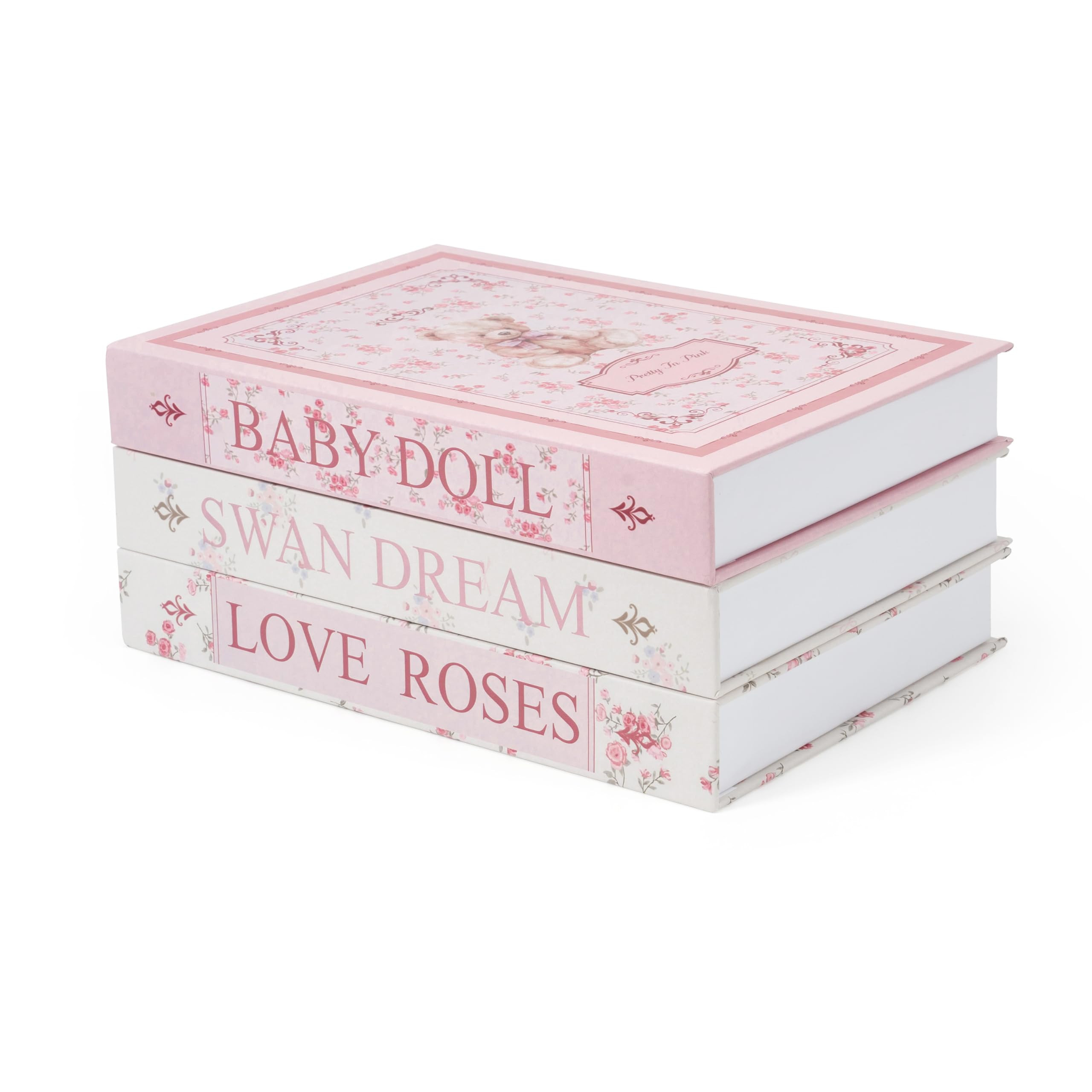 TwoDays Coquette Room Decor Aesthetic, Vintage Victorian Decorative Fake Books, Storage Box for C... | Amazon (US)