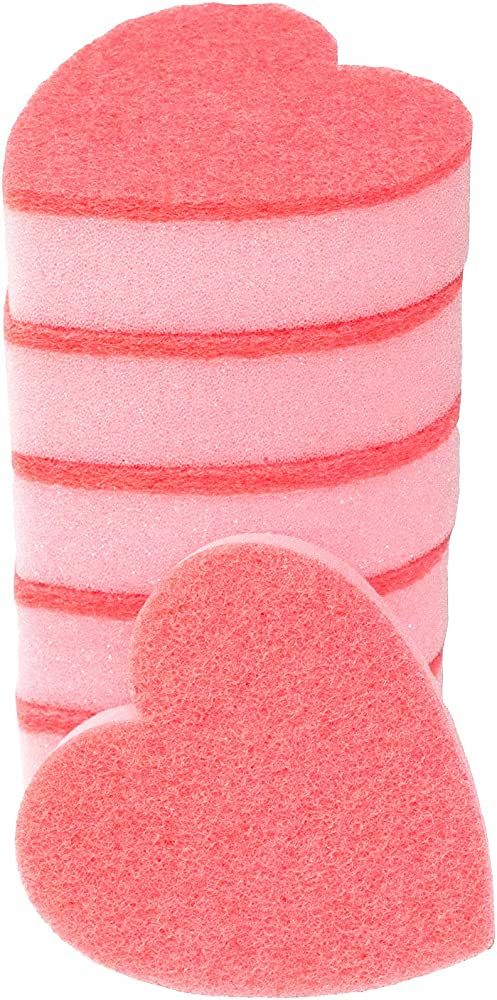 GMIcréatifs Heart Shaped, Dual-Sided Kitchen Sponge and Scrubber for Washing Dishes, Pots & Pans... | Amazon (US)