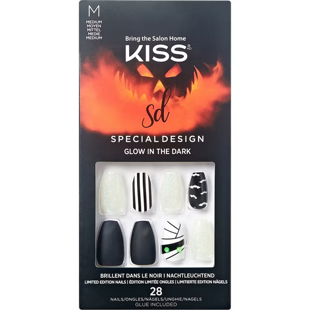 KISS Products Halloween Special Design Fake Nails - Howling For You - 34ct | Target