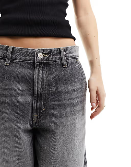 Bershka skater jeans in washed grey | ASOS (Global)