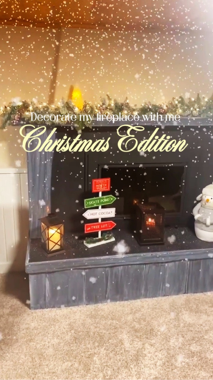 Decorate my fireplace with me — Christmas edition 🎄✨ Did I nail the cozy vibe?

#LTKHoliday #LTKHome #LTKSeasonal