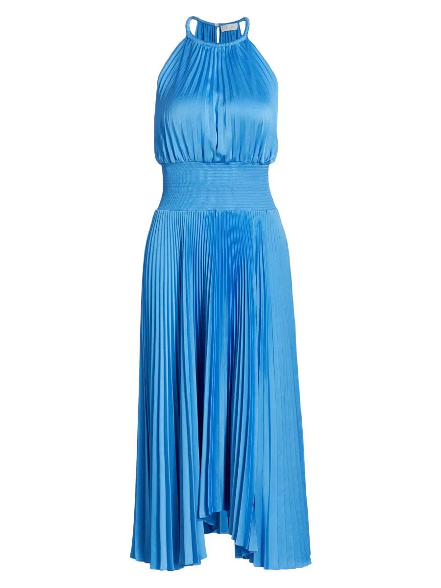 Renzo II Asymmetric Pleated Midi-Dress | Saks Fifth Avenue
