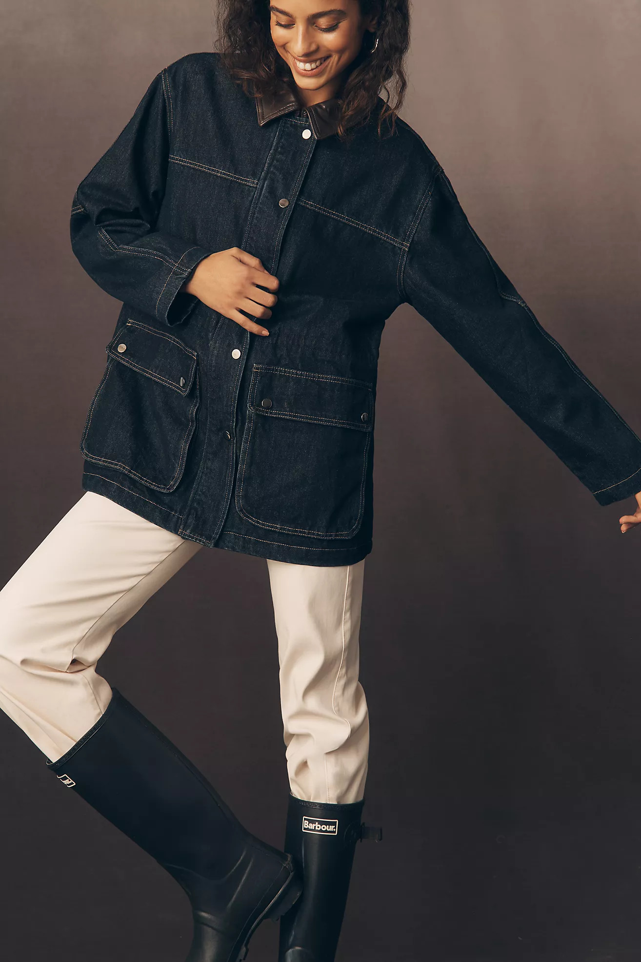 English Factory Denim Workwear Jacket | Anthropologie (US)
