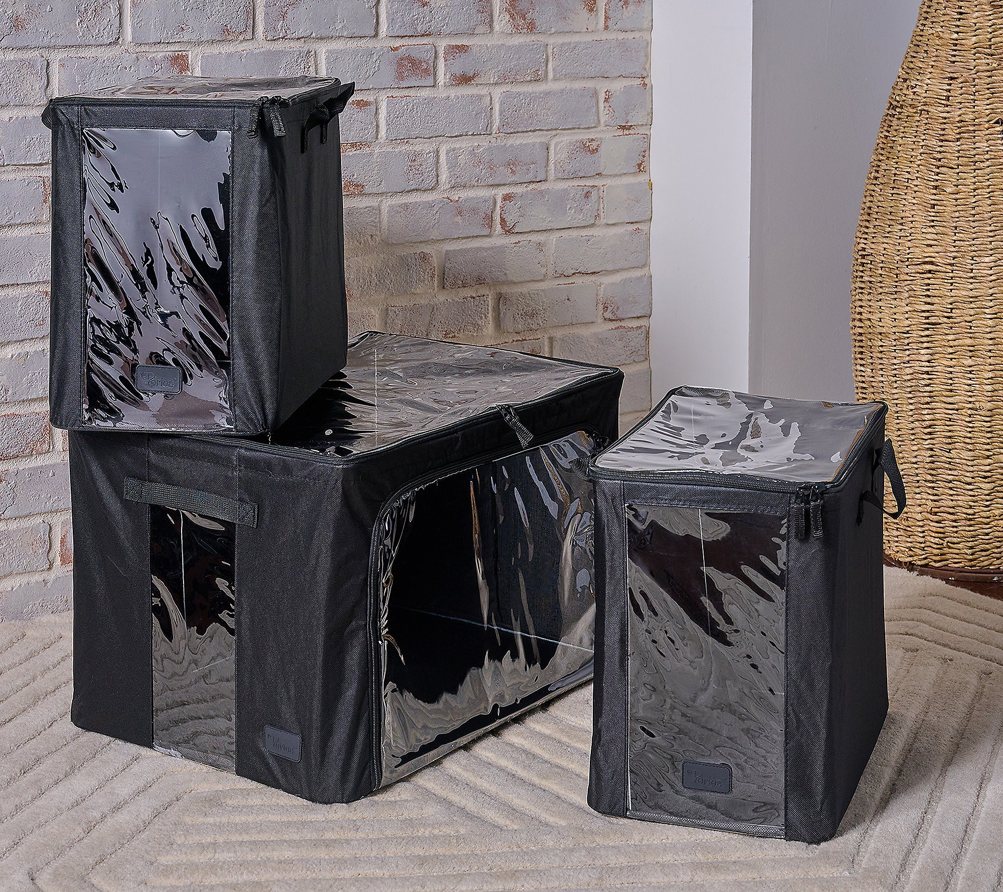 Periea 3 Piece Large Storage Box with Nesting Baskets | QVC