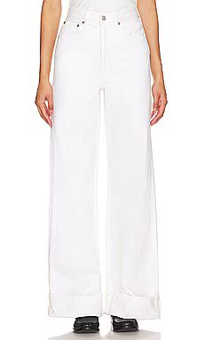 AGOLDE Dame High Rise Wide Leg in Fortune Cookie from Revolve.com | Revolve Clothing (Global)