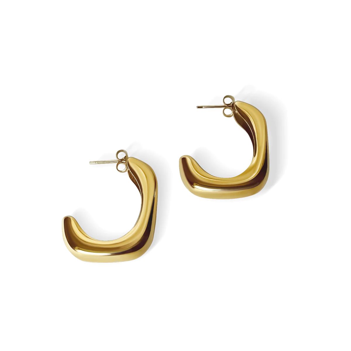 The Juliet L-Shaped Hoop Earrings | Anisa Sojka