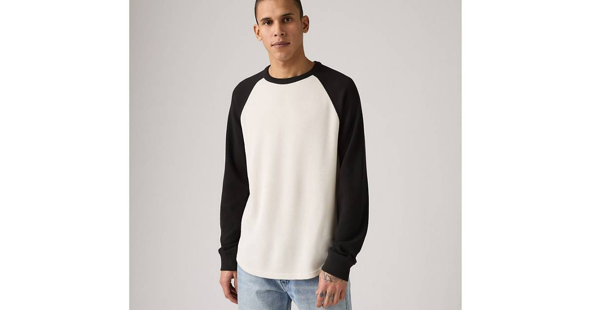 Thermal Raglan Crewneck T-shirt - Black | Levi's® US | Levi's US