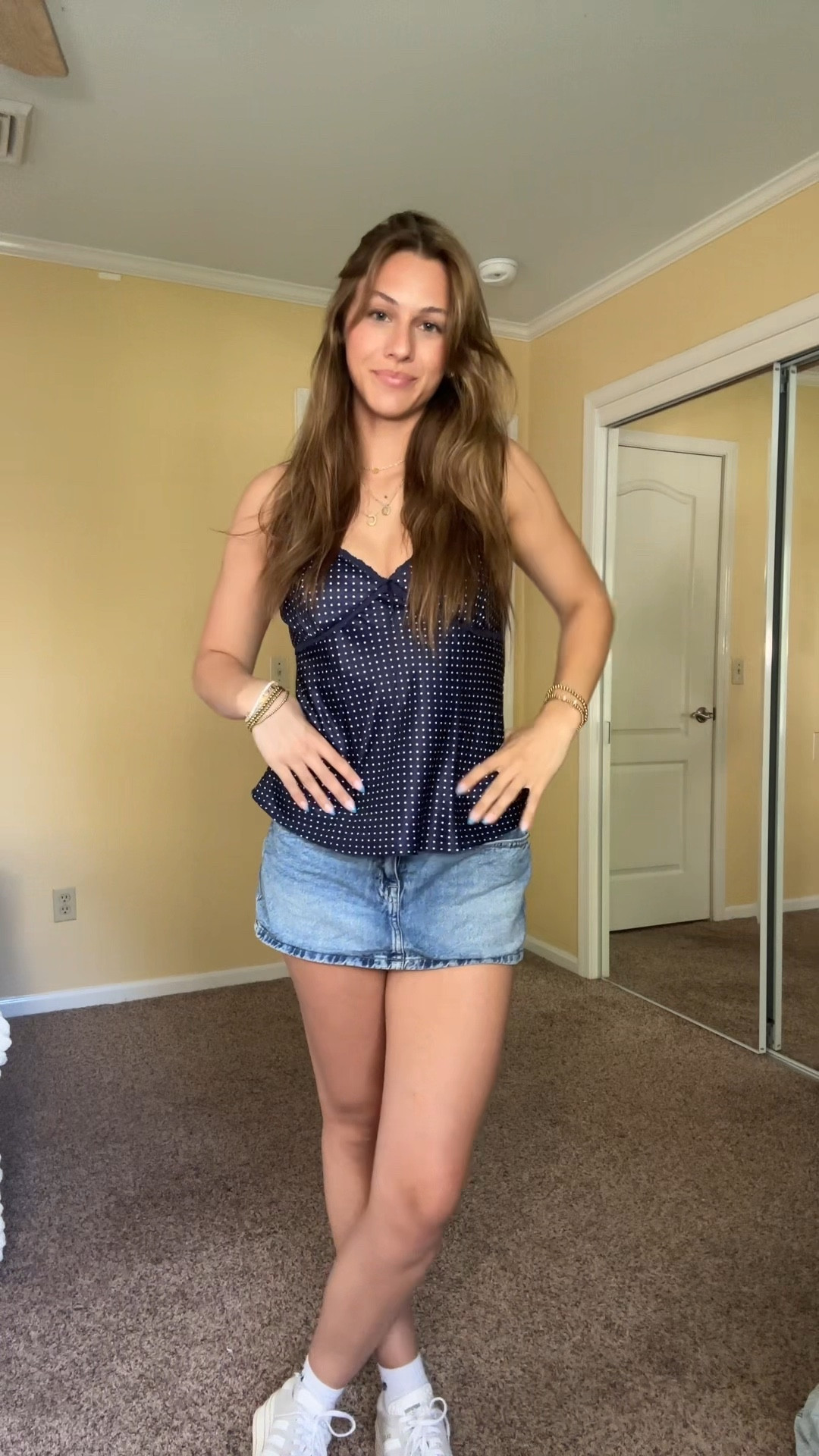 Fun spring polka dot outfit for spring and summer!
#springoutfits2026

#LTKSeasonal #LTKTall #LTKootd
