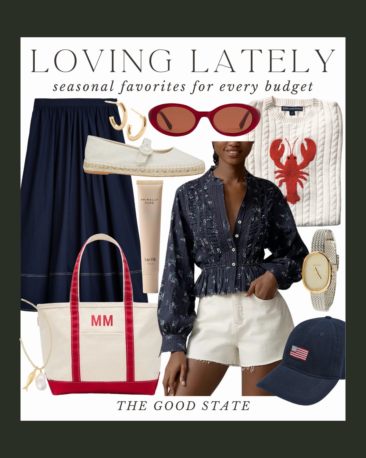 This collection is for all the girlies living their best life as the summertime sunshine warms their face and the sea breeze blows through their hair. This is for the ones dreaming of evening strolls on Nantucket’s cobblestone roads and endless hydrangeas all around. For the ladies who love all things gingham, a lightweight sweater and all the classic stripes. For the ones who enjoy sailing in Newport, a picnic on the Cape Cod seashore and happy hour in Martha’s Vineyard. This collection is for you🦞 ⚓️ 🧺 Ootd, outfit idea, style tip, classic style, timeless style striped sweater, quince, J.Crew, J.Crew, factory, target, target fashion, target style, Walmart, Anthropologie, Anthro, Madewell, white dress, spring dress, summer dress, spring fashion, summer fashion, vacation, outfit, Memorial Day sale, Memorial Day, outfit, Fourth of July, outfit, red, white, and blue outfit, gingham dress, quilt dress, organic skin, care, pearl, jewelry, Abercrombie, and Fitch, Tuckernuck, Madewell, H&M, Amazon, Amazon style, farmers market outfit, sissy light hat, dolce vita, women’s shoes, raffia bags, wedding guest dress, summer dress, wedding guest, Lauren England, the good state, American flag sweater, Fourth of July outfit, 4th of July outfit, Independence Day

#LTKFindsUnder50 #LTKStyleTip #LTKSaleAlert