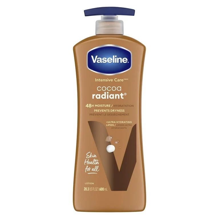 Vaseline Intensive Care Radiant Non Greasy Moisturizing Body Lotion, Cocoa, 20.3 fl oz | Walmart (US)