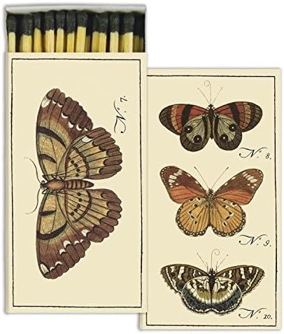 Decorative Butterfly and Bee Match Boxes with Long Kitchen Matches Great for Lighting Candles, Grill | Amazon (US)