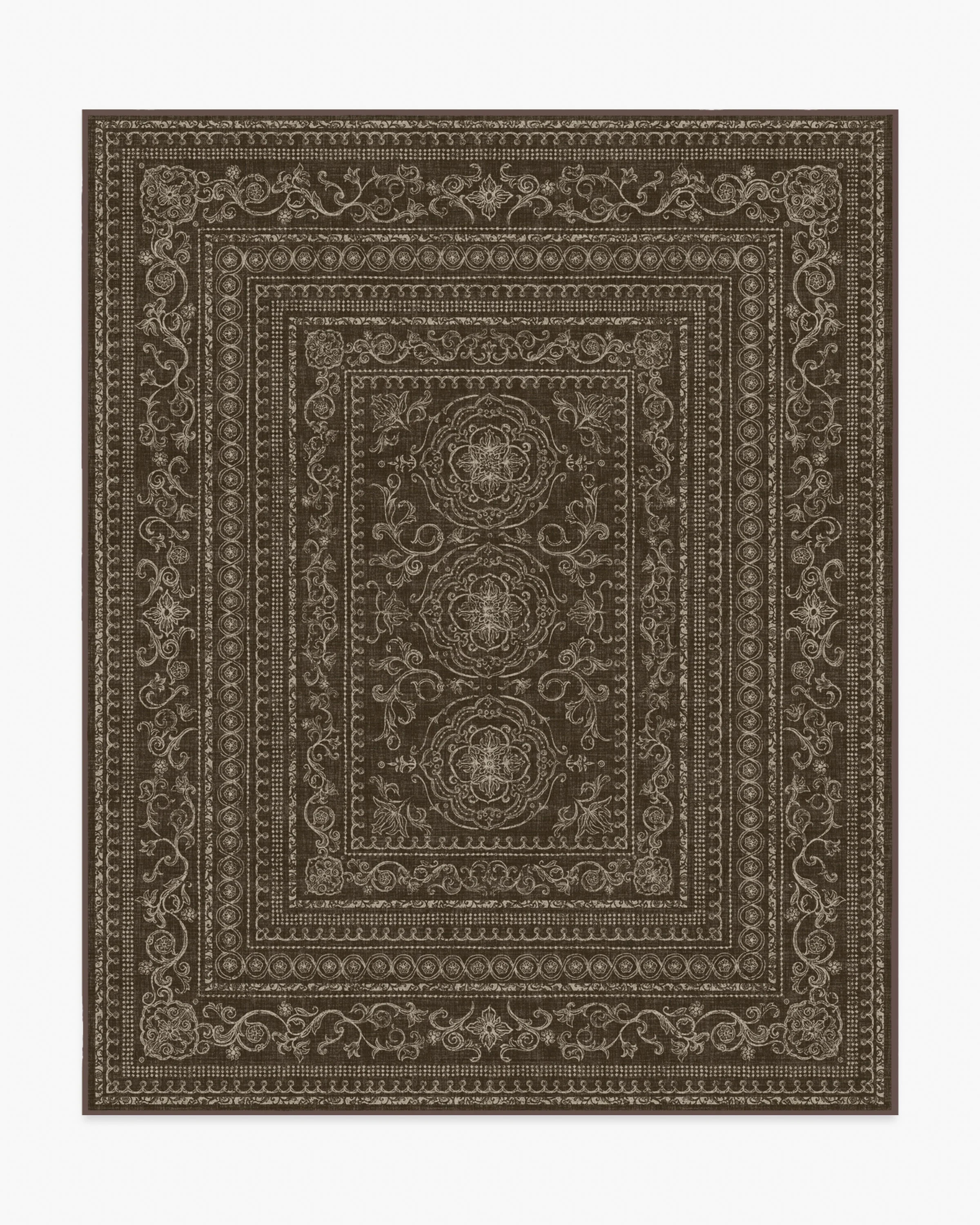 Gisele Dark Wood Rug | Ruggable