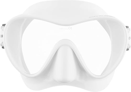 Cressi F1 Frameless Snorkel Mask - White - Low-Profile Snorkeling Gear for Adults - CE-Certified Scuba Mask - Fold-Flat Snorkel Gear | Amazon (US)