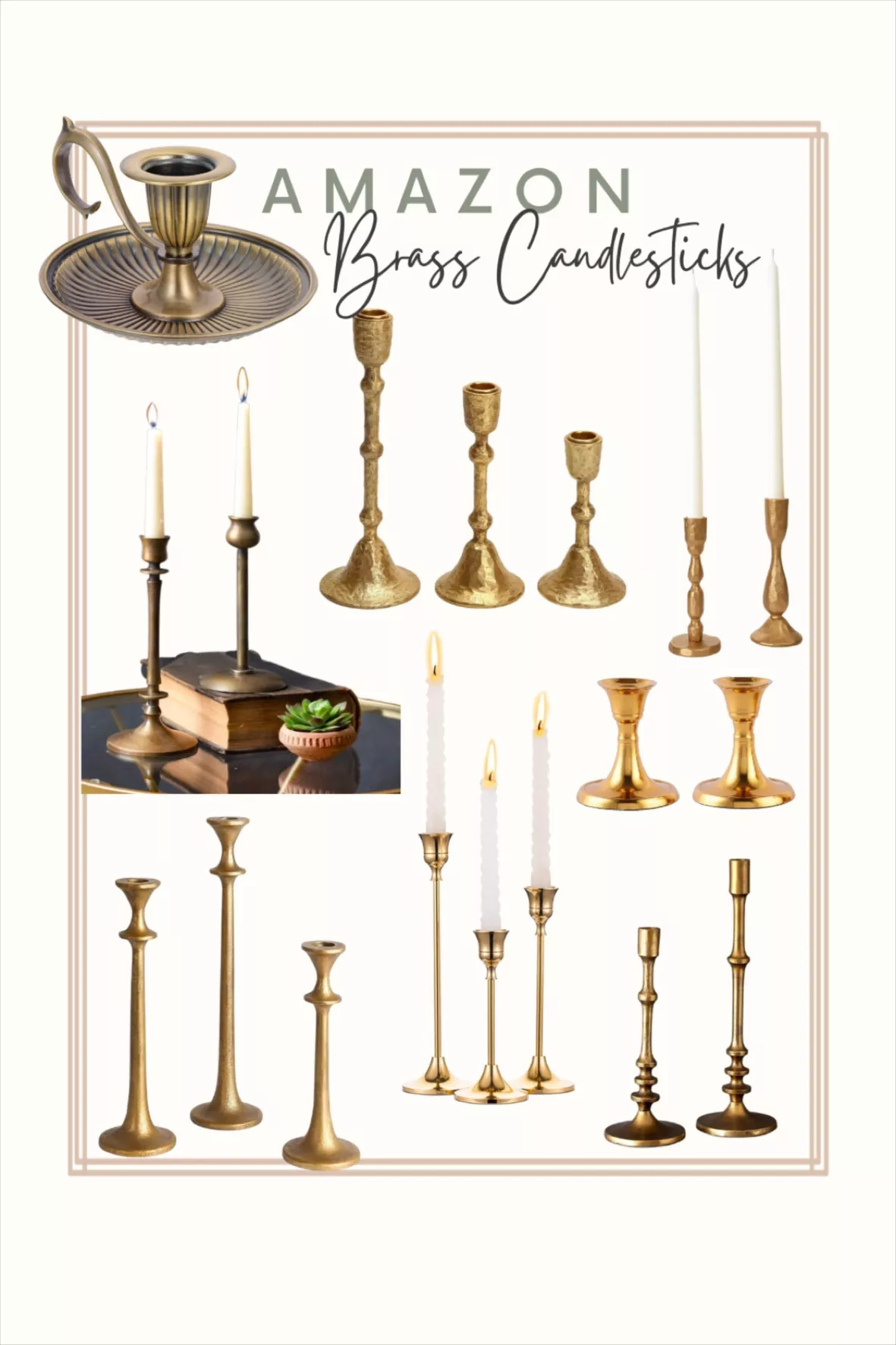 Brass Candlestick Holders