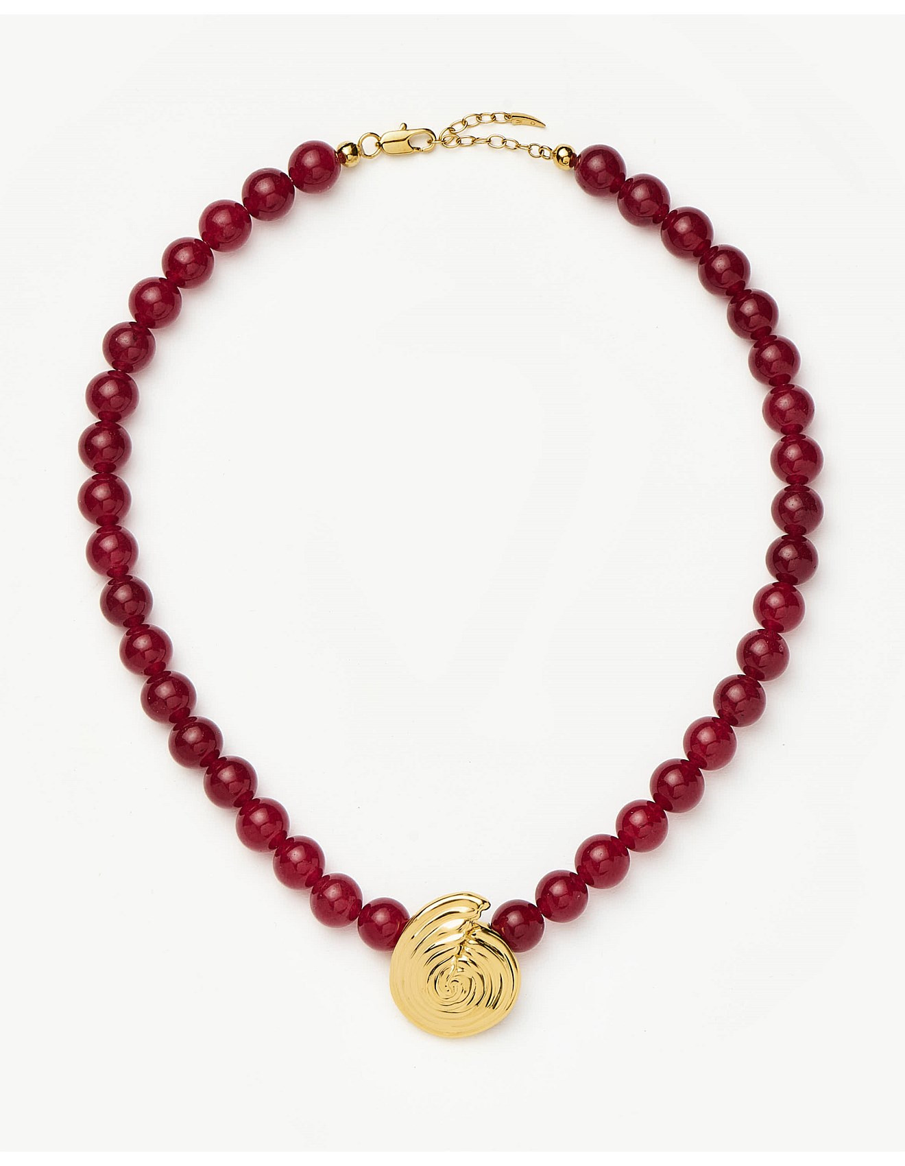 SPIRAL GEMSTONE BEADED PENDANT | David Jones (Australia & New Zealand)