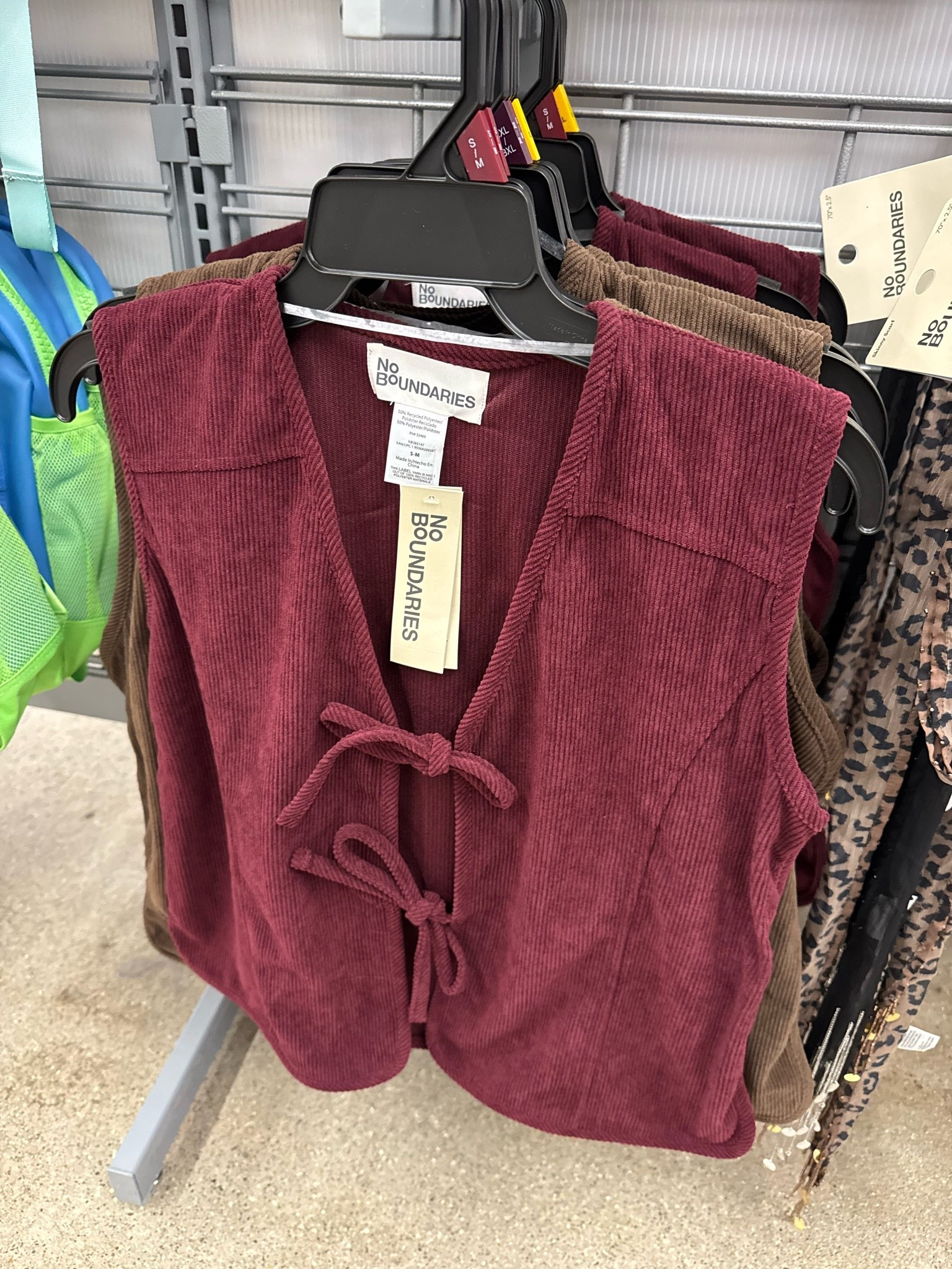 Walnart✨ No Boundaries Tie Front Corduroy Vest, Women's and Women's Plus S-3X

#LTKootd #LTKSeasonal #LTKgrwm