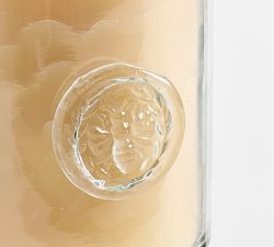 Stamped Glass Pedestal Candle - Mediterranean Citrus | Pottery Barn (US)