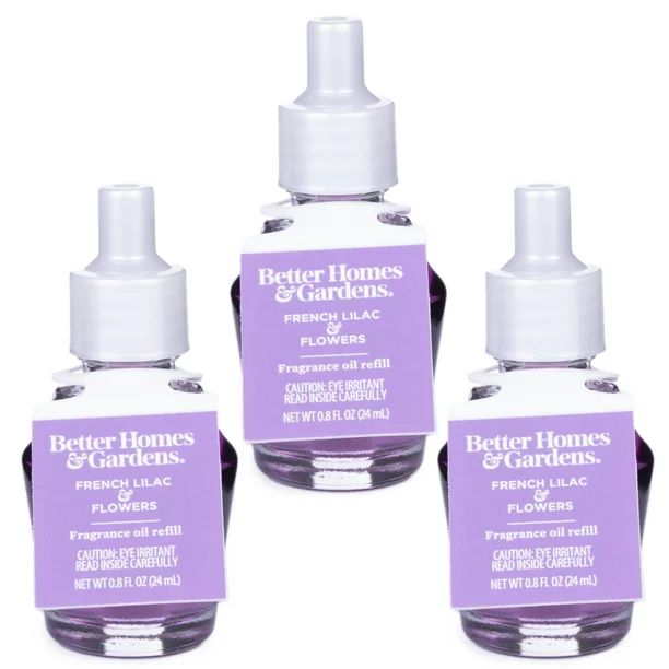 French Lilac Flowers Fragrance Oil Refill, Better Homes & Gardens, 24 ml, 3-Pack | Walmart (US)