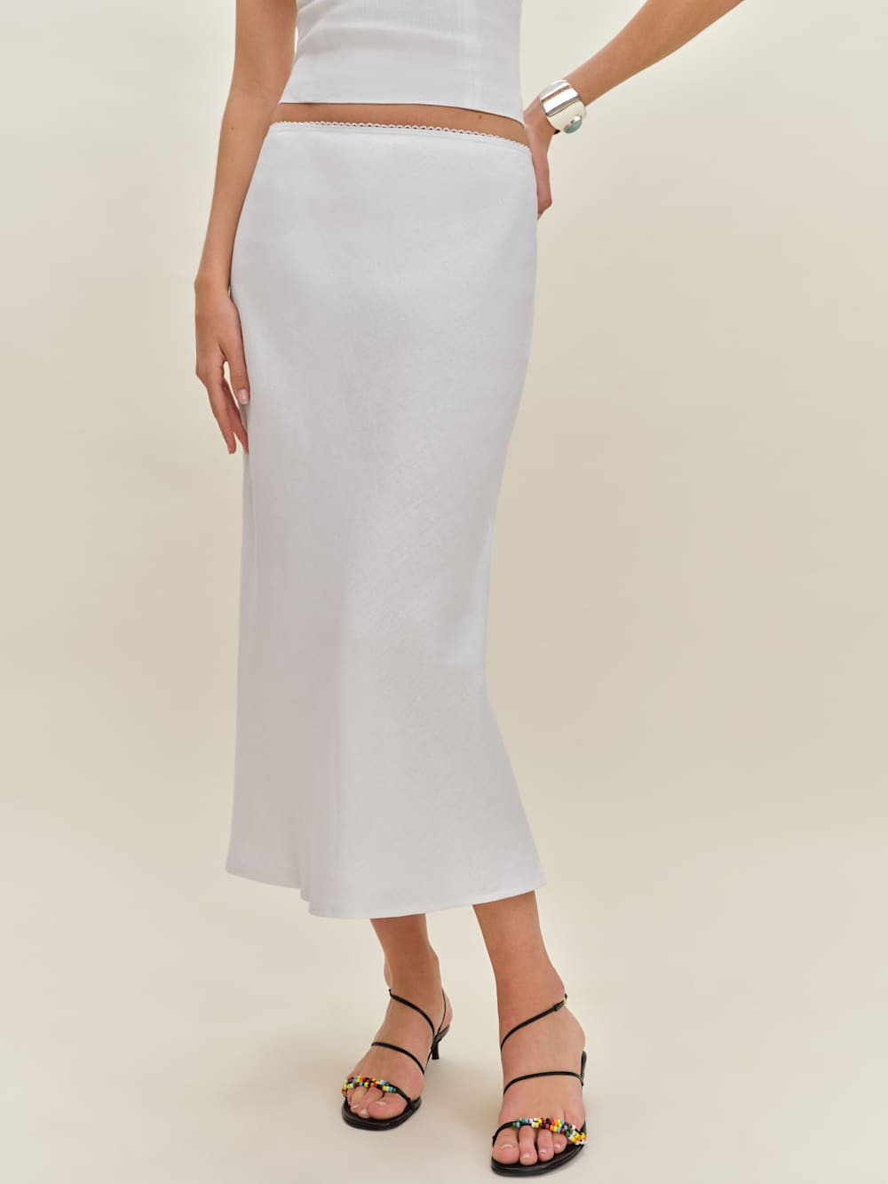 Layla Linen Skirt | Reformation (Global)
