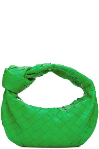 Bottega Veneta - Green Mini Jodie Top Handle Bag | SSENSE