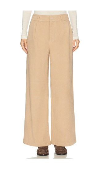 Varley Floris Wide Leg 29.5 Pant in Tan. - size S | Revolve Clothing (Global)