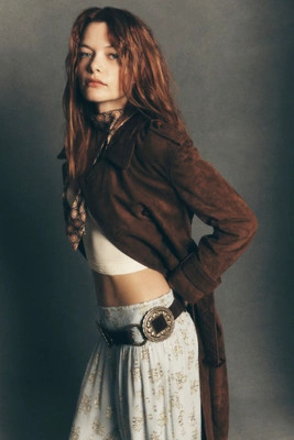 Walter Baker Jerome Suede Trench Coat | Anthropologie (US)