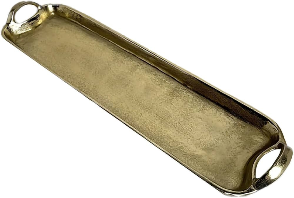 India Handicraft Modern Classic Decorative Serveware 23.5 x 6 Inch Aluminum Long Oval Serving Tra... | Amazon (US)