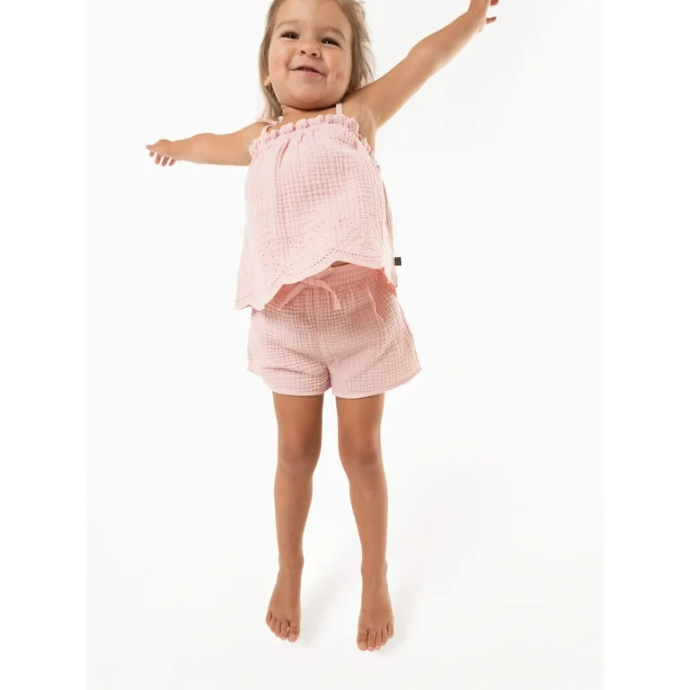 Modern Moments by Gerber Toddler Girl Gauze Outfit Set, 2-Piece, Sizes 12M-5T | Walmart (US)